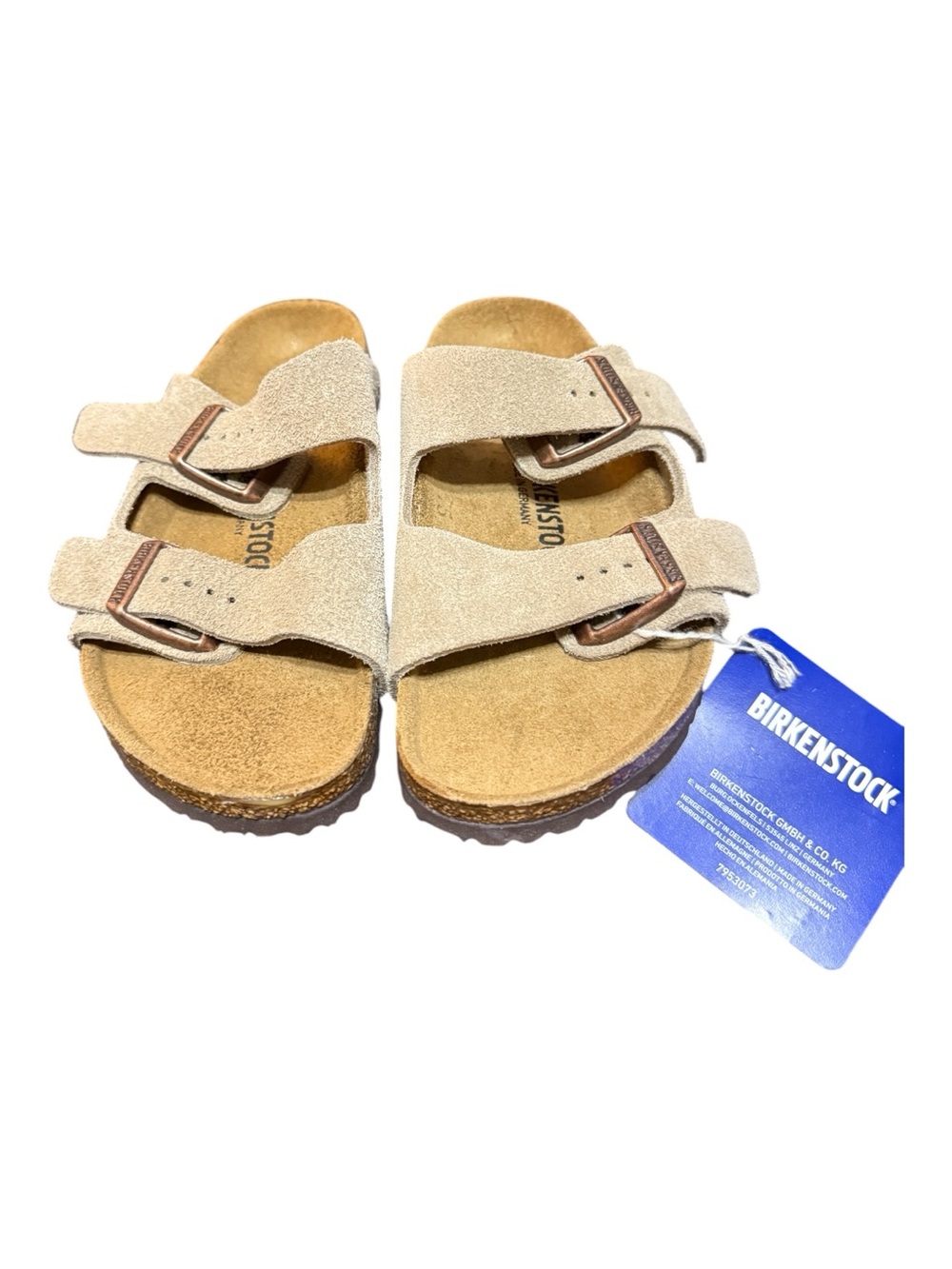 Birkenstock Arizona Kids Sandals Taupe Suede EU 30 C12 NWOB